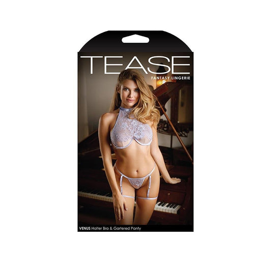 Tease Venus Halter Bra And Gartered Panty - Temptations