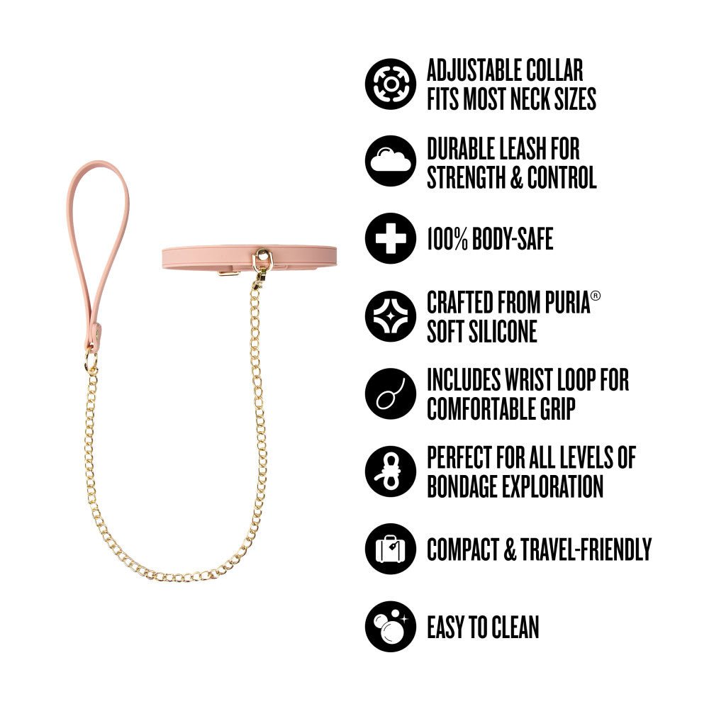 Temptasia Ardor Collar & Leash Pink