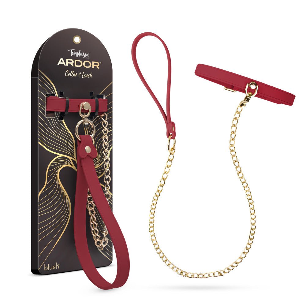 Temptasia Ardor Collar & Leash Red