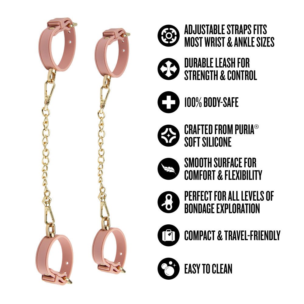 Temptasia Ardor Wrist & Ankle Restraints Pink