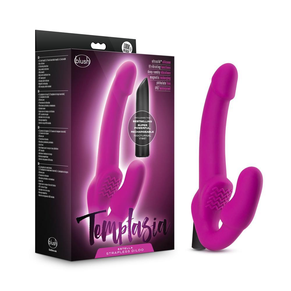 Temptasia Estella Strapless Silicone Dildo Pink - Temptations