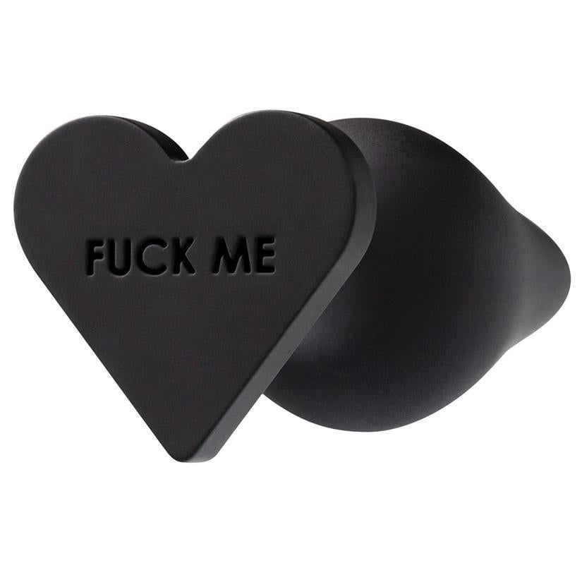 Temptasia Fuck Me Butt Plug - Black - Temptations