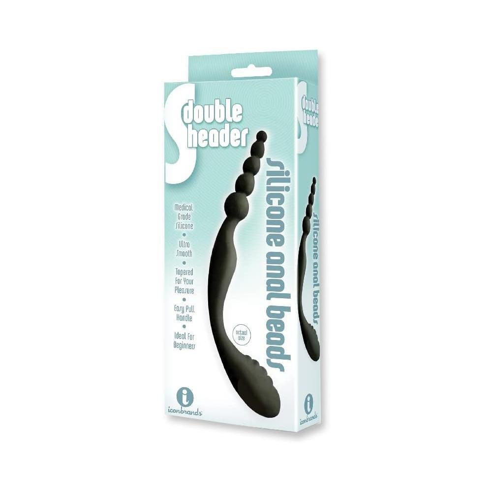 The 9's S - Double Header Double Ended Silicone Anal Beads - Temptations