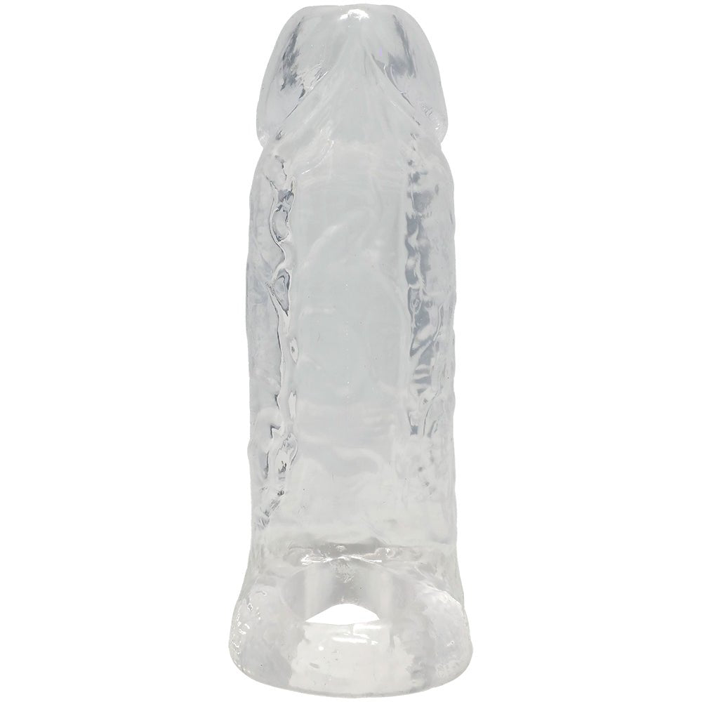 Titanmen Cock Sleeve With Ball Strap 5 Inch Clear