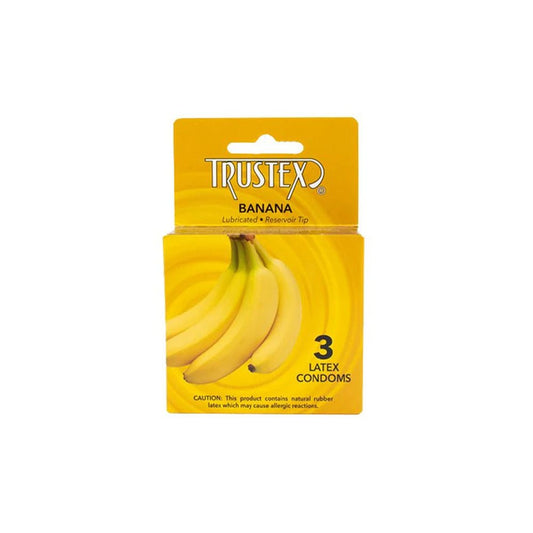 Trustex Banana Flavored Condoms 3 Pack
