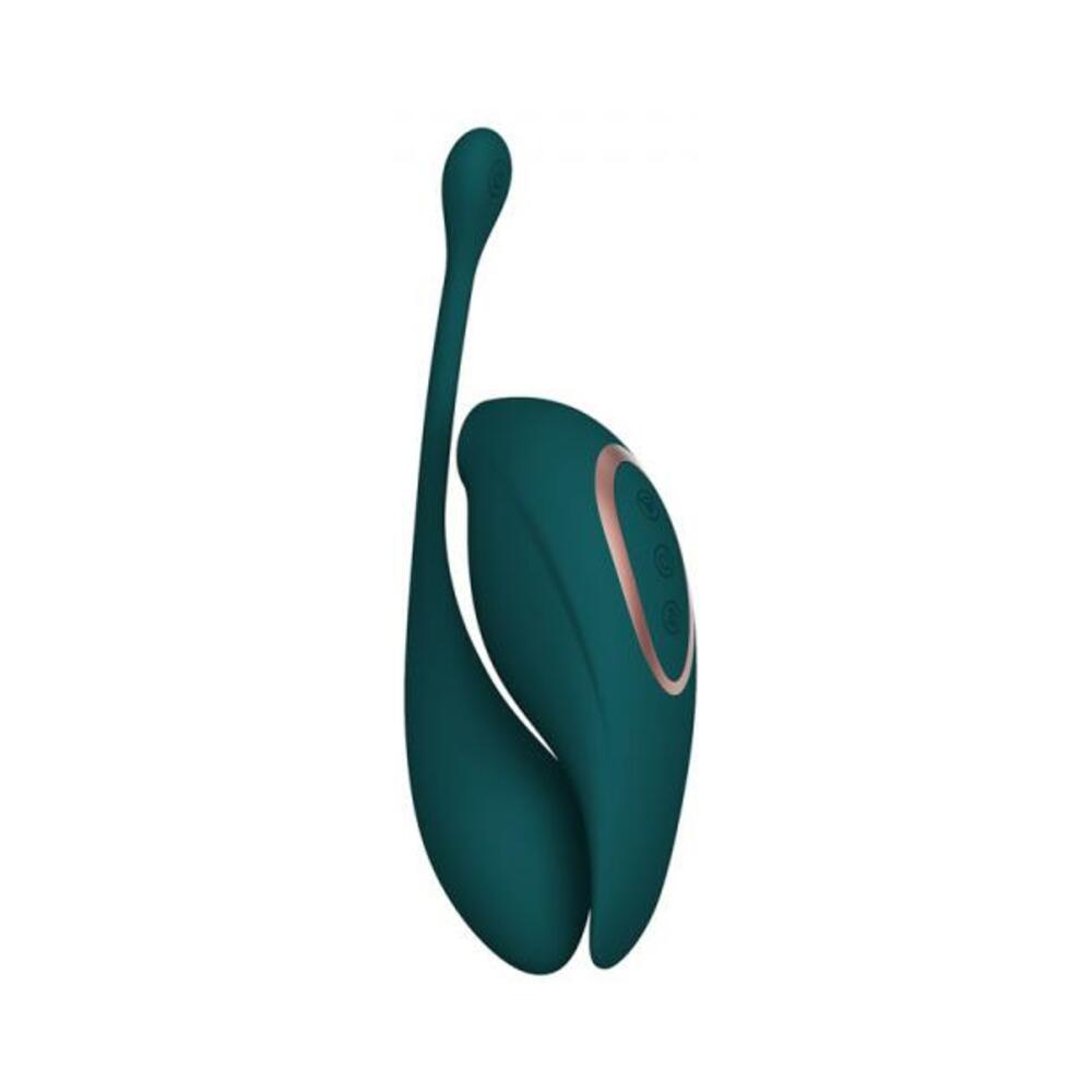 Twitch 2 Rechargeable Suction And Flapping Vibrator With Remote Control Vibrating Egg Forest Green - Temptations
