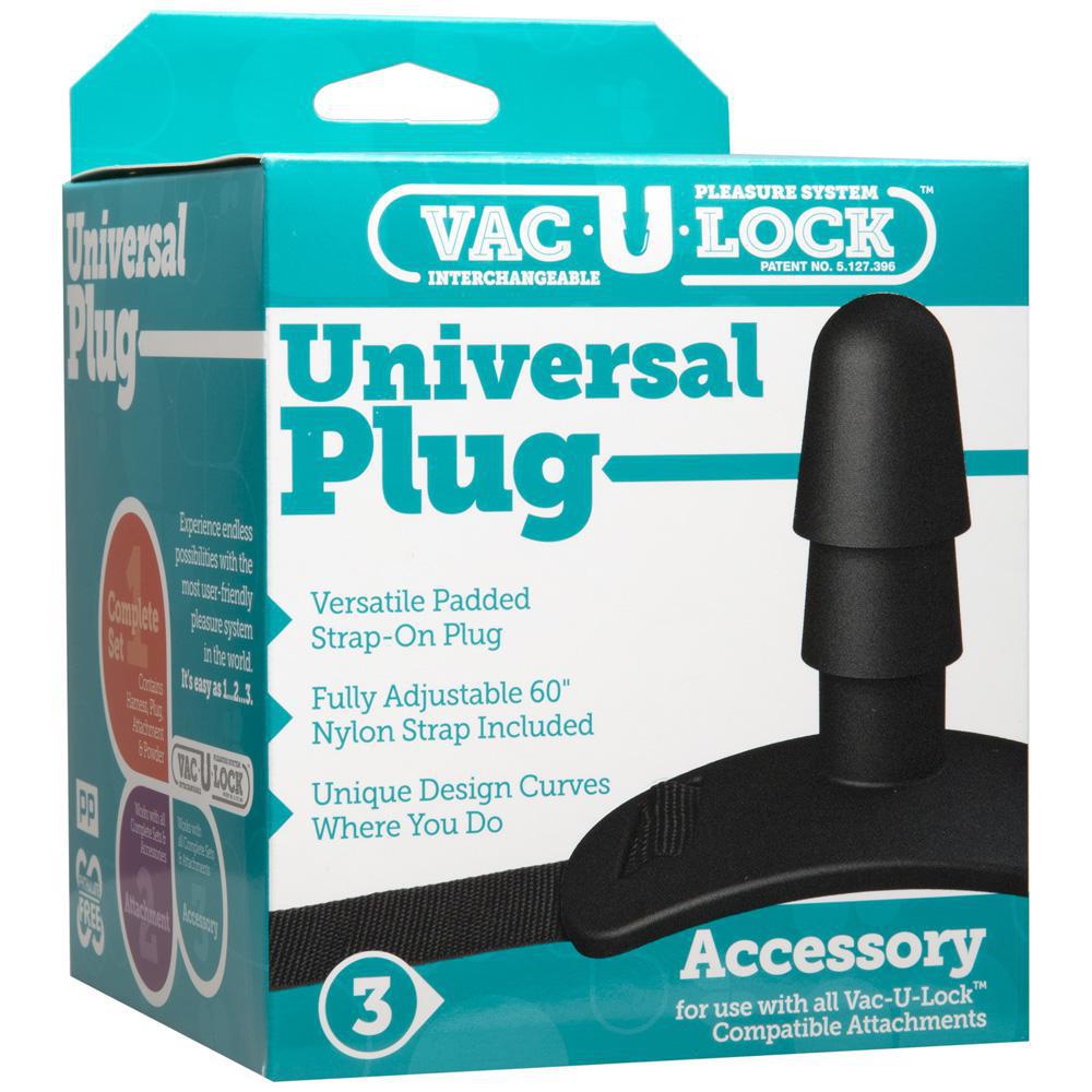Vac - U - Lock Black Universal Plug Black - Temptations