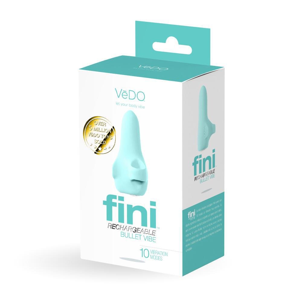 Vedo Fini Rechargeable Bullet Vibe Turquoise - Temptations