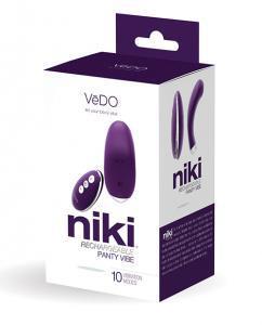 VEDO NIKI RECHARGEABLE PANTY VIBE DEEP PURPLE - Temptations