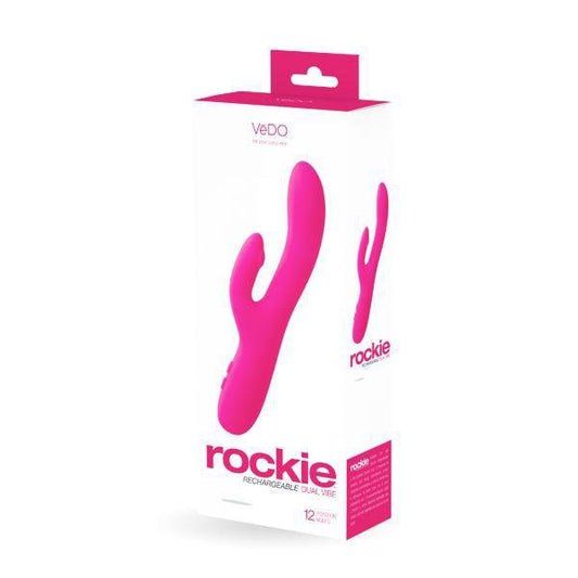 Vedo Rockie Rechargeable Dual Vibe Foxy Pink - Temptations