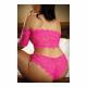 Vixen Hypnotized Lace Crop Top & Panty Queen Size - Temptations