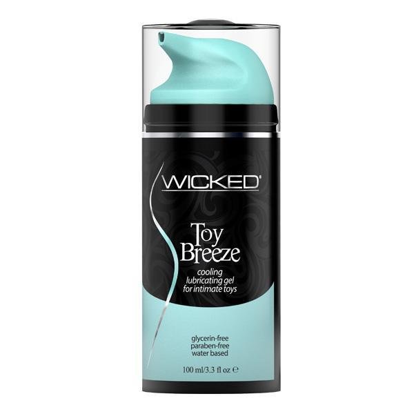 Wicked Sensual Care Toy Breeze Waterbased Cooling Lubricant - 3.3 oz - Temptations