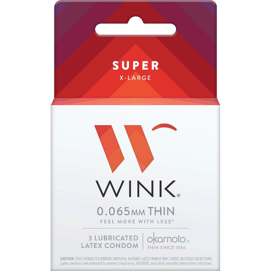 Wink Super X-Large Condoms 3 Pack