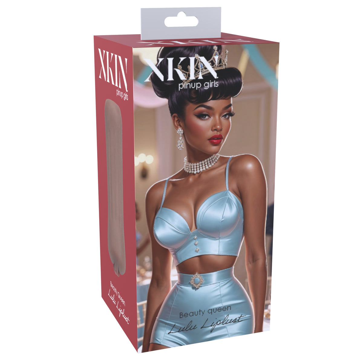 Xkin Pinup Lulu Liplust Tpe Small Masturbator 127G Brown - Temptations