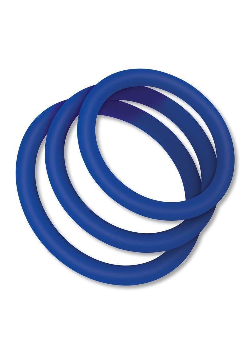 ZOLO STRETCHY SILICONE COCK RING 3PK - Temptations