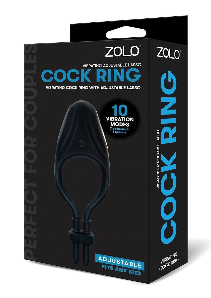 ZOLO VIBRATING ADJUST LASSO COCK RING - Temptations